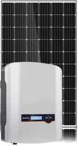 Sungow-inverter-with-panels - Ultimate Energy Australia 13.3kW solar system
